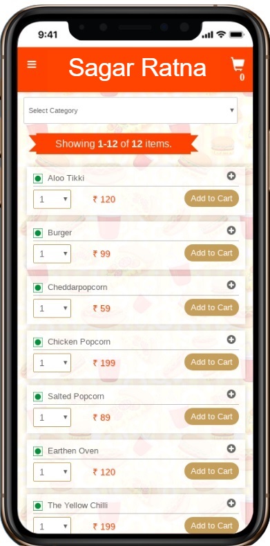 Digital Menu